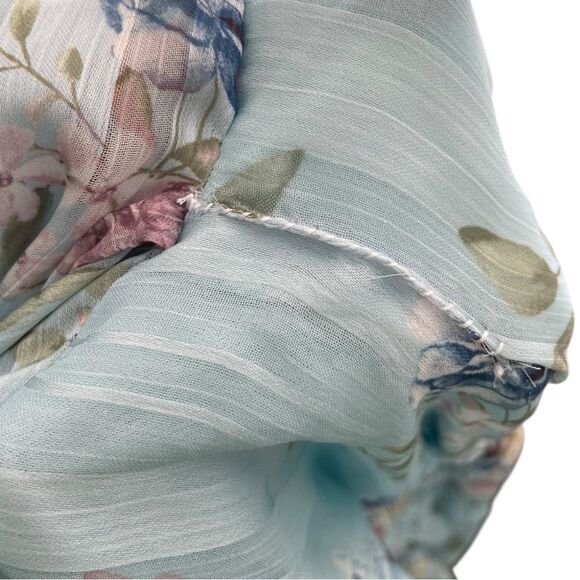 Peach Love California Flowy Floral Long Sleeve Mini Dress in Size Medium - Picture 12 of 12